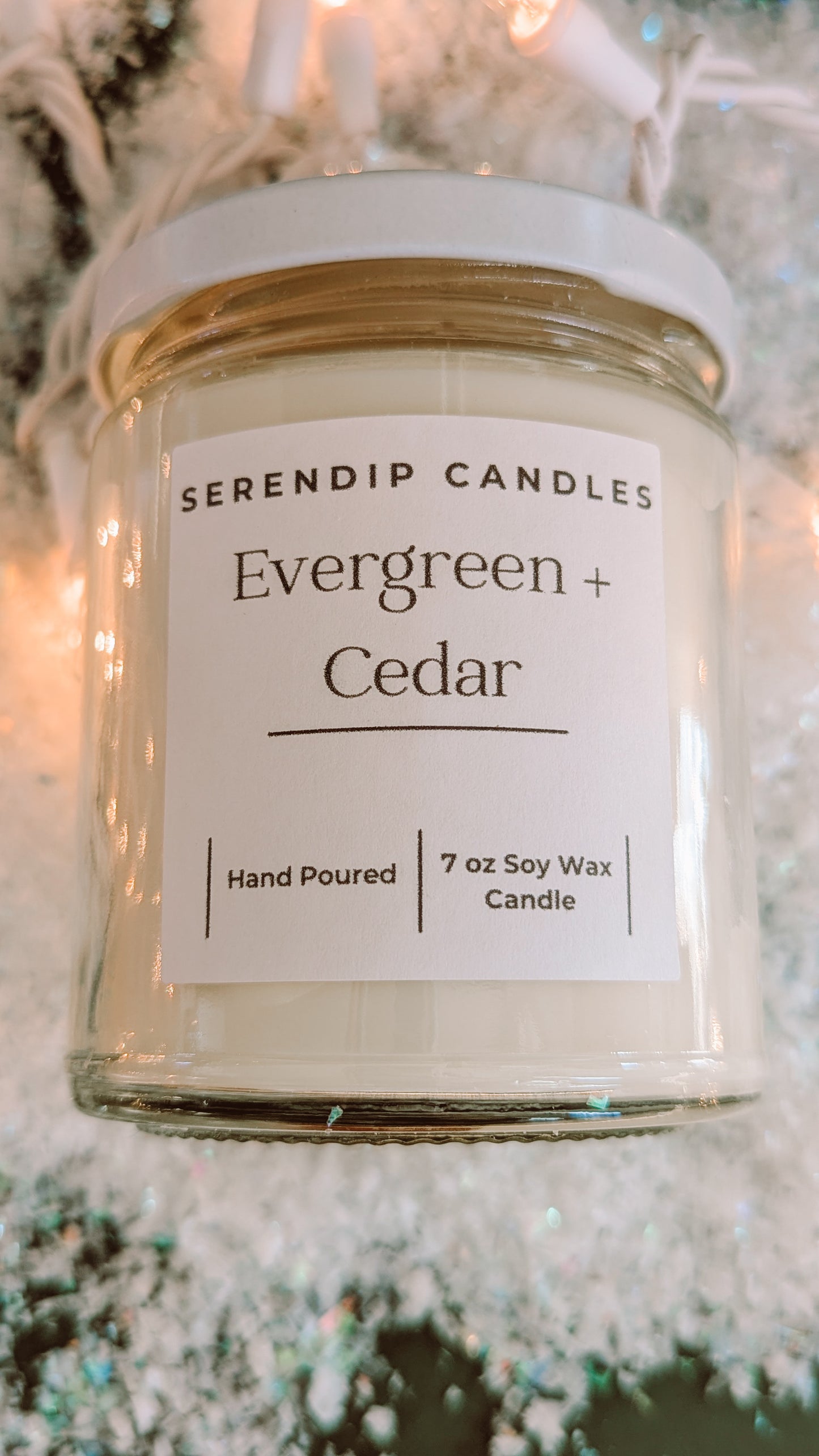7 oz Evergreen + Cedar Soy Wax Candle