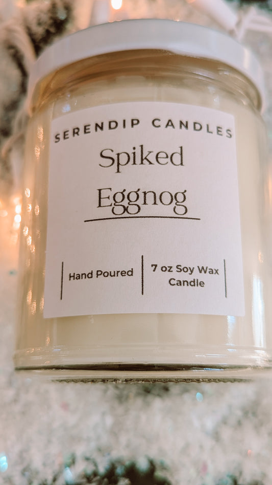 7 oz Spiked Eggnog Soy Wax Candle