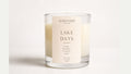 a candle in a glass