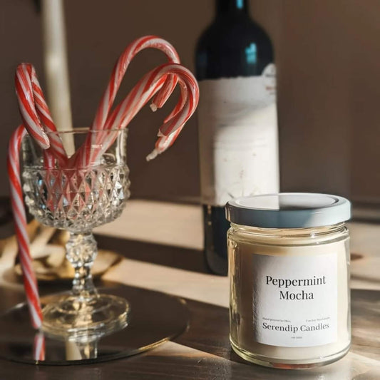 7 oz Peppermint Mocha Soy Wax Candle