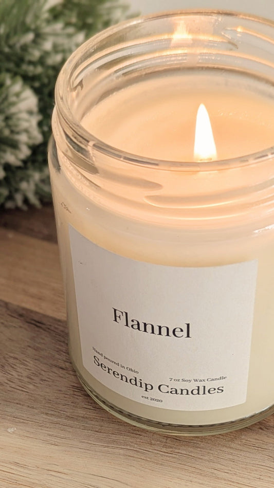 7 oz Flannel Soy Wax Candle