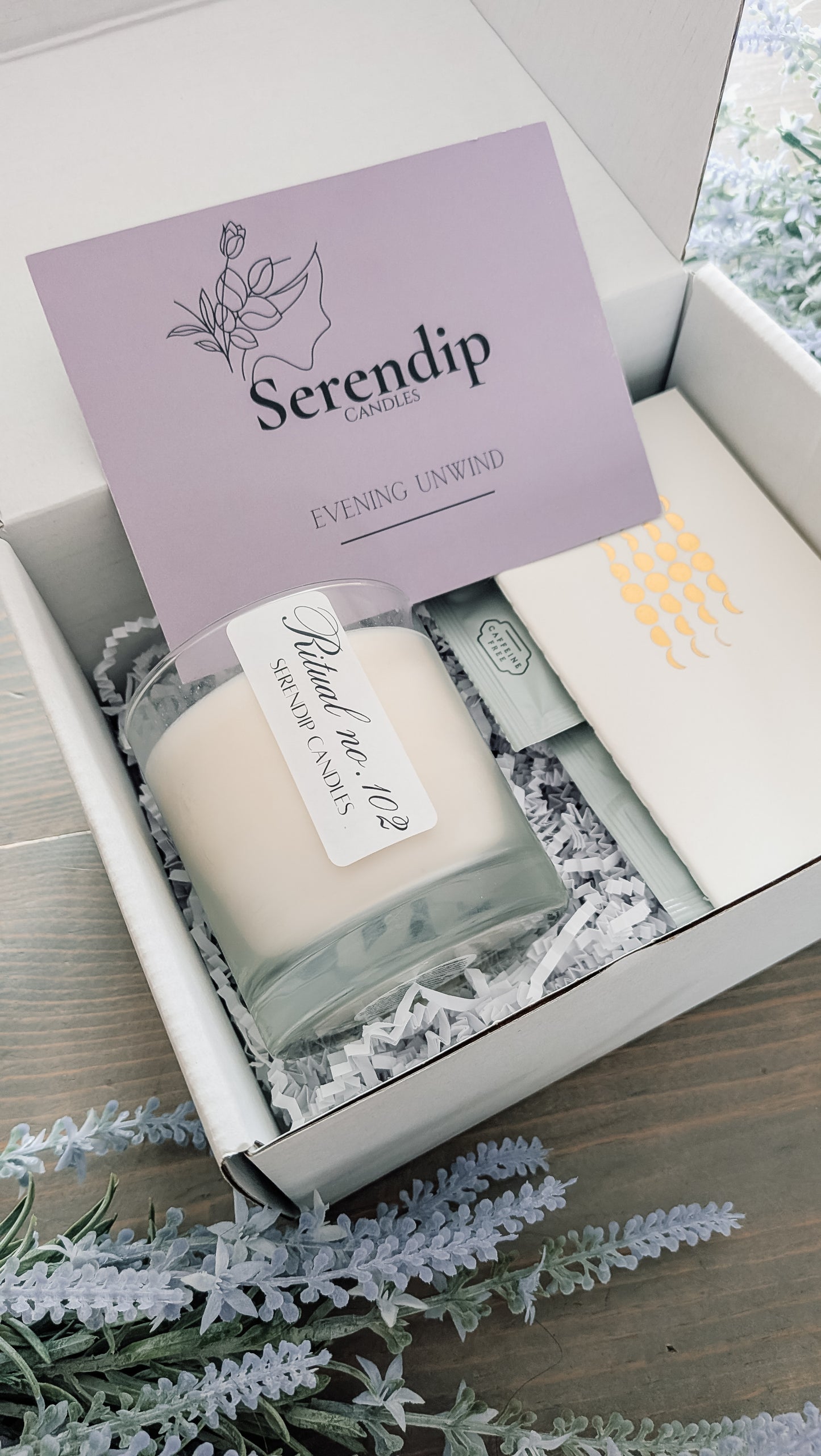 Evening unwind ritual box